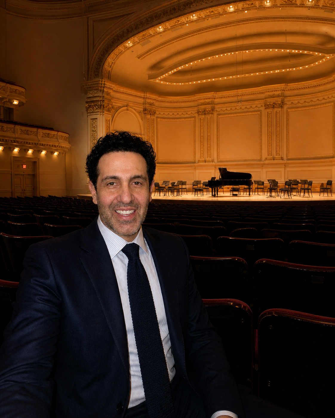 Paul Santiago by piano